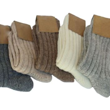 Winter Extra Thick Warm Outdoor/Indoor Socks Men Alpaca Wool Socks