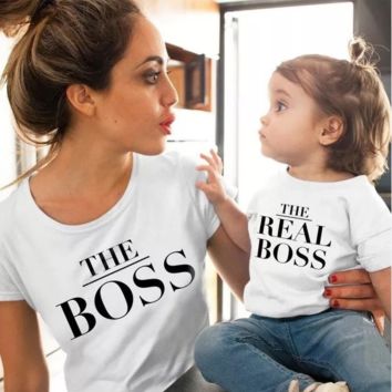 Family Matching Clothes Mommy and Me Tshirt Mother Daughter Son Outfits Mum Mom T-Shirt Baby Girl Boys T Shirt