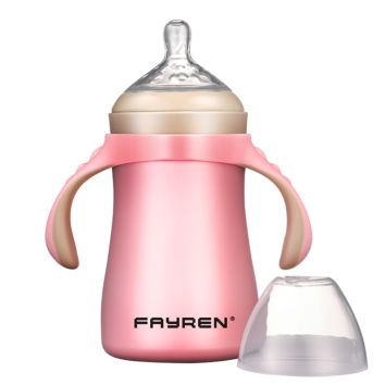 Fayren 9Oz/280Ml Style 316 Double Wall Stainless Steel Eco Baby Milk Feeding Bottle Bottle Manufacturers