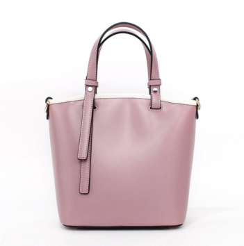 Female Bag Trend Solid Color Bucket Bag Spring and Ladies One-Shoulder Leisure Large-Capacity Bucket Bag