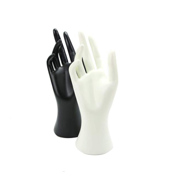 Female Mannequin Hand Heave Duty Jewelry Display Holder Bracelet Necklace Ring Stand Black White