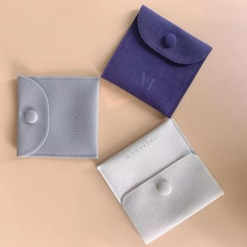 Fine Velvet Jewelry Pouch with Logo