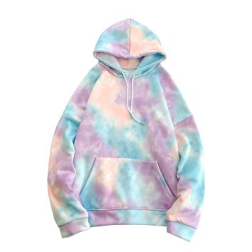 Fleece Arrive Pullover Sweatshirt Hoodie for Men and Women Fleece Tie Dye Hooded