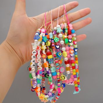 Go2Boho Phone Chain for Women Cell Decoration Jewelry Boho Beaded Jewellery Beautiful Mobile Phone Chains