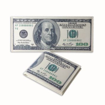 Guangzhou 100 Dollar Bill Wallet Slim Canvas Card Wallet 100 Dollar Wallets