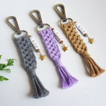 tassel keychain – elytra textiles