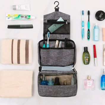 Hanging Travel Toiletry Bag for Women Portable Makeup and Toiletries Organizer Kit Travel Bag