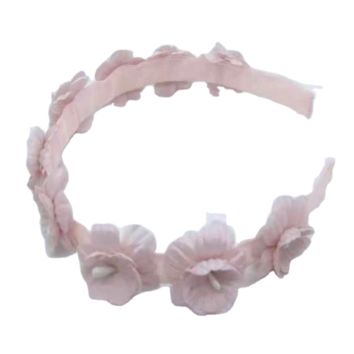 Headbandsolid Color Fabricstereotyped Flower Headband Festive Bridal Headband