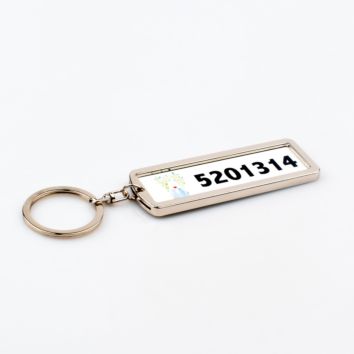 High-End Listing Sublimation Blanks Single Sides Aluminum Zinc Alloy Metal Keychain