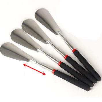 High End Extendable Shoe Horn, Metal Stainless Steel Shoehorn, Telescopic Shoe Horn with Logo