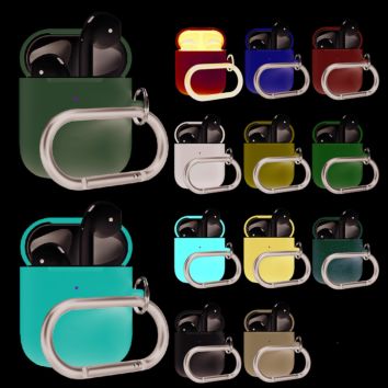 In Stock Soft Silicone Earbuds Earphone Case for Airpods Pro 2 1 Shockproof Cover with Hook Ring for Airpod 3 Protective Case