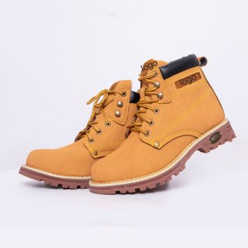 Industrial Construction Work Genuine Leather Steel Toe Safety Shoes with Price Dropshipping For