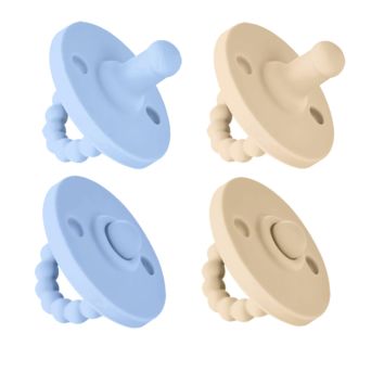 Infant Teething Toy Portable Eco Friendly Food Grade Feeding Silicone for Baby Pacifier