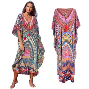 Kaftan Silk Nighty Moroccan Beachwear Beach African Islamic Clothing Dress