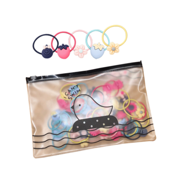 Kids Children Daily Rubber Elastic Hair Bands Bag Packaging for Girl Hair Ties Gift