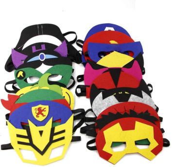 Kids Forest Friends Felt Masks Cat Felt Mask Costume Felt Superhero Mask