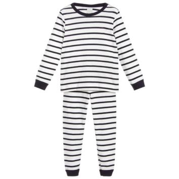 Kids Pajamas Cotton Children Boys Girls Stripe Sleepwear Set