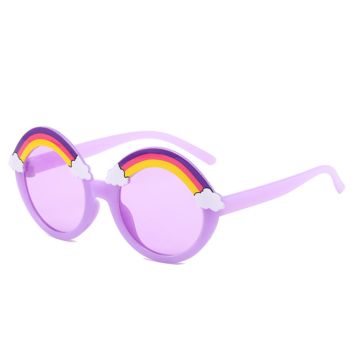 Kids Sunglasses round Rainbow Sun Glasses Boys Children's Pink Lenses Baby Girl Shades Colorful Eye Pc Sunglass