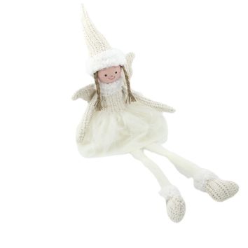 Knitted Cloth Hat Phantom Cloth Wings Beautiful Angel Stuffed Soft Plush Doll