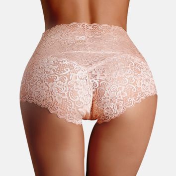 Lace Panties Ladies High Waist Cotton Women Soft Underwear