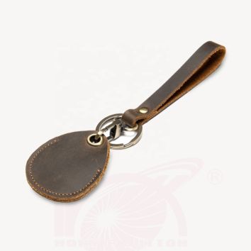 Leather Key Ring Key Ring Metal Blank Keychain Keychain with Pu Leather