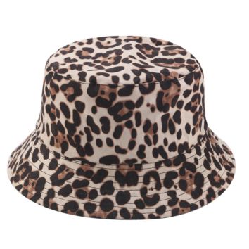 Leopard Basin Hat Trend Printing Fisherman Hat Spring Outdoor Leisure Sun Hat