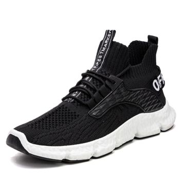 Light Weight Anti-Slippery Knitted Men Shoes Wholesaler Stocklot Casual Shoes