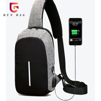 Light Weight Popular Waterproof Sling Bag Men Chest Bag Cross Body Backpack