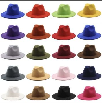 Ll040 Hats Luxury Band Knitted Hat Fedora Hats