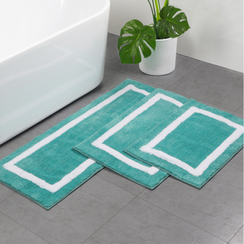 Long Hair Soft Water Absorbent Bathroom Rugs Carpet