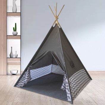 Luxury Portable Indoor Play Teepee Children Kids Play Tent with Wood Pole