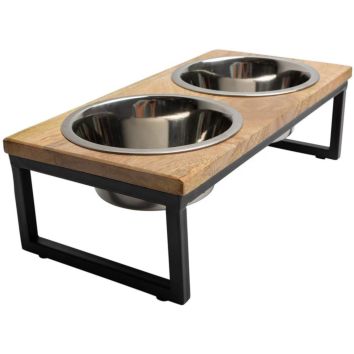Luxury Stainless Steel Elevated Dogs Food Bowl Copper Slow Feeder Dog Water Bowl Stand Cute Raised Dog Feeding Bowl