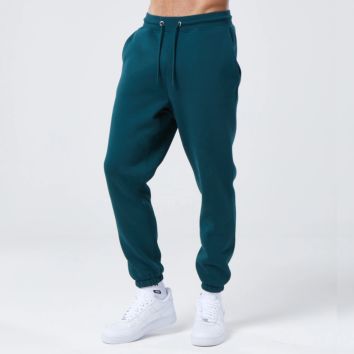 Men Casual Athletic Tapered Jogger Pants with Panels Slim Fit Workout Running Middleweight Sweatpants with Zipper Pockets