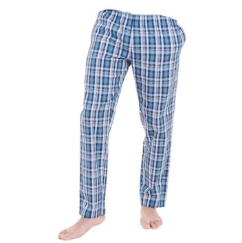 Men's Check Poplin Woven Drawstring Pajama Pants
