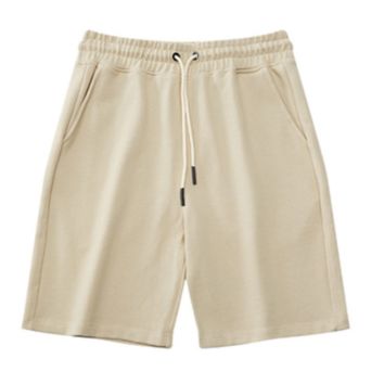 Mens Plain Cotton Terry Gym Shorts for Workout