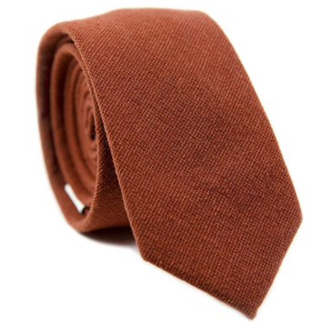 Men's Skinny Tie, Cotton Wool Linen Necktie, Great for Weddings, Groom, Groomsmen, Missions, Dances, Gifts.