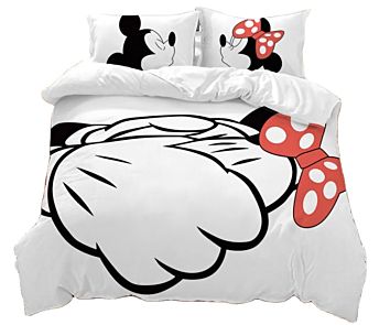 Mickey Mouse Cartoon Printed 100% Cotton Mickey Mouse Bedding Set