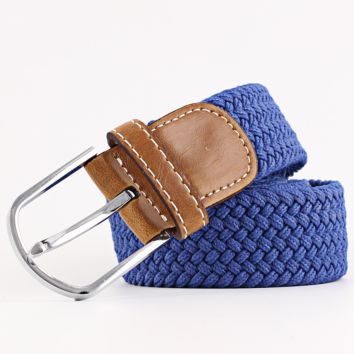 Jeans fashion weave elastic woman belt