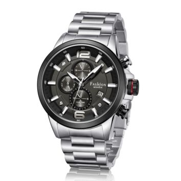 Newest Black Stainless Steel Quartz Wrist Watch for Men 10Atm Water Resitant Watches