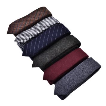 Novelty Colorful 100% Wool Neck Ties for Men