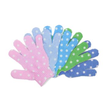 Nylon Body Scrubber Shower Glove Spa Massage Bath Exfoliating Gloves