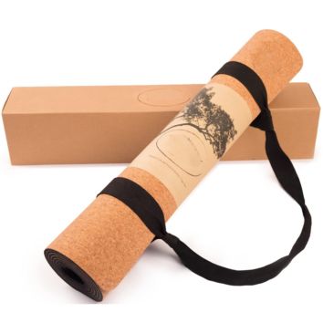 Oyoga Fitness 68Cm Sustainable Eco Natural Rubber Cork Yoga Mat, Cork Yoga Mat