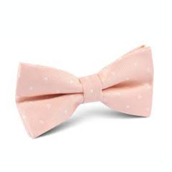 Peach Polyester Bowtie for Men