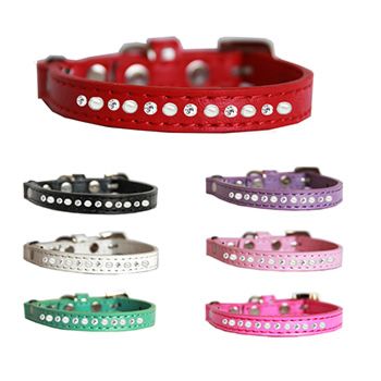 Pearl and Clear Jewel Cat Safety Collar