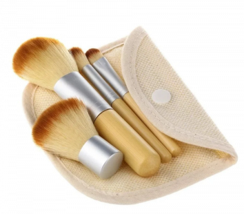 Personalized Foundation Cosmetic Eco Friendly Bamboo Makeup Brushes Set