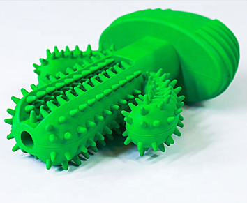 Pet Cactus Style Dog Chew Toy Cleaning Toothbrush