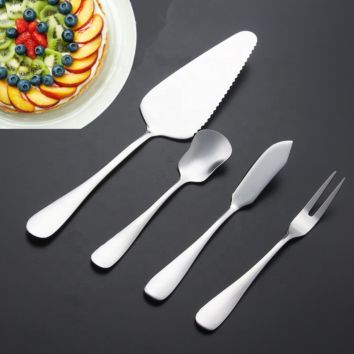 Pie Pizza Cake Cutter Stainless Steel Cake Server Wedding Cake Knife and Server Set