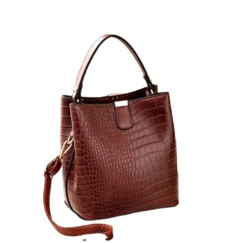 Popular Sling Bag Crocodile Style Bucket Bag Handbag