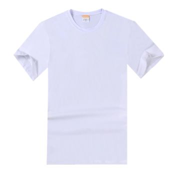 Print Pure Cotton White Blank Plain Tshirt Short Sleeve Unisex Men's Women's T Shirt for Men Women