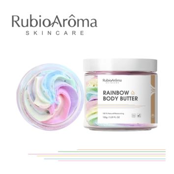 Private Label Vegan Natural Organic Rainbow Body Butter Colorful Whipped Body Butter Cream